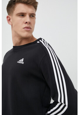 adidas Памучен суичър в черно с изчистен дизайн - Pepit.bg