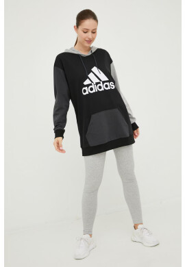 adidas Памучен суичър в черно с принт - Pepit.bg
