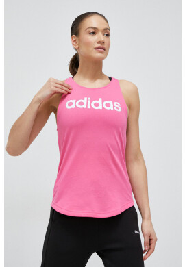 adidas Памучен топ в синьо - Pepit.bg