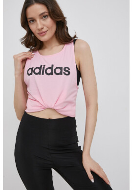 adidas Памучен топ в синьо - Pepit.bg