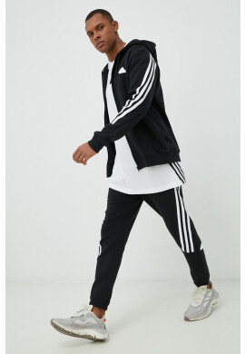 adidas Памучна тениска в бяло с апликация - Pepit.bg