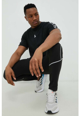 adidas Памучна тениска в черно с принт - Pepit.bg