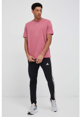 adidas Памучна тениска в розово с изчистен дизайн - Pepit.bg