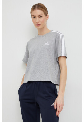 adidas Памучна тениска в сиво - Pepit.bg