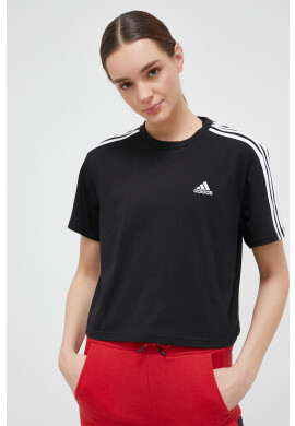 adidas Памучна тениска в черно - Pepit.bg