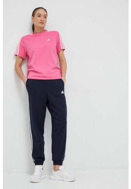 adidas Памучна тениска в розово - Pepit.bg