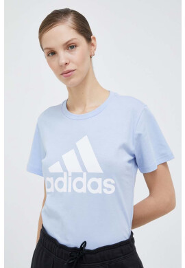 adidas Памучна тениска в синьо - Pepit.bg