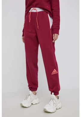 adidas Панталони HD6787 дамско в лилаво с десен - Pepit.bg