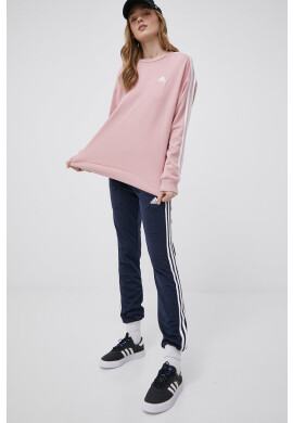 adidas Панталони H48448 дамско в тъмносиньо с апликация - Pepit.bg