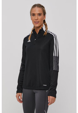 adidas Performance Блуза с дълги ръкави дамска в черно с яка тип Peter Pan - Pepit.bg
