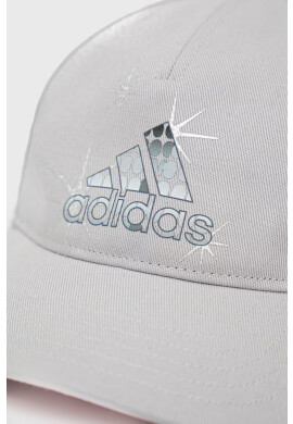 adidas Performance Детска памучна шапка в сиво с принт - Pepit.bg