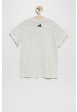 adidas Performance Детска памучна тениска HG8857 в сиво меланж на - Pepit.bg