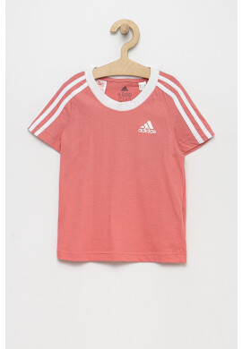 adidas Performance Детска памучна тениска HB7923 в розово - Pepit.bg