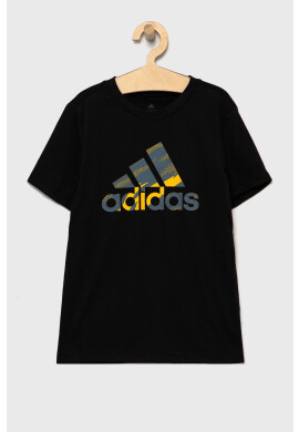 adidas Performance Детска тениска в черно с изчистен дизайн - Pepit.bg