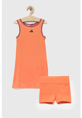 adidas Performance Детски комплект в оранжево - Pepit.bg