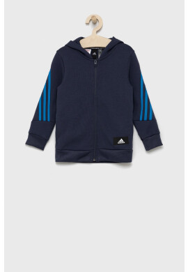 adidas Performance Детски суичър HJ9877 в тъмносиньо с изчистен дизайн - Pepit.bg