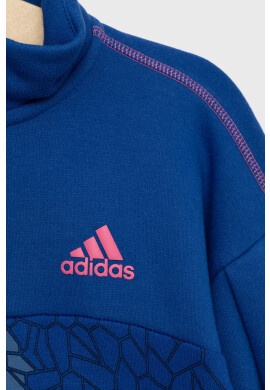 adidas Performance Детски суичър в лилаво с принт - Pepit.bg