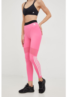 adidas Performance Клин за трениране Hyperglam 3-stripes в розово с принт - Pepit.bg