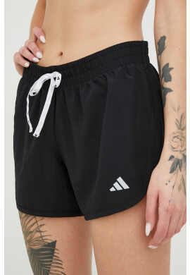 adidas Performance Къс панталон за бягане Run It в черно с изчистен дизайн със стандартна талия - Pepit.bg
