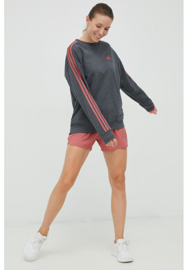 adidas Performance Къс панталон за бягане в розово с изчистен дизайн с висока талия - Pepit.bg