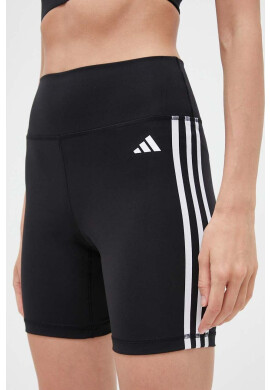 adidas Performance Къс панталон за трениране Training Essentials В черно с апликация с висока талия - Pepit.bg