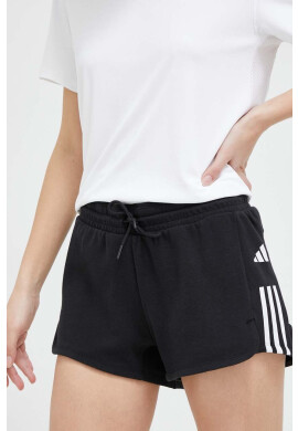 adidas Performance Къс панталон за трениране Training Essentials в черно с принт със стандартна талия - Pepit.bg