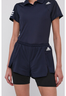 adidas Performance Къс панталон H38799 дамски в тъмносиньо с принт със стандартна талия - Pepit.bg