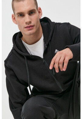 adidas Performance Памучен суичър в черно с принт - Pepit.bg