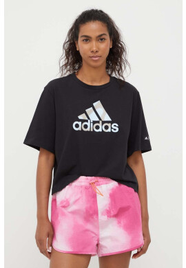 adidas Performance Памучна тениска x MARIMEKKO в черно - Pepit.bg