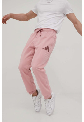 adidas Performance Панталони HB5448 мъжко в розово с десен - Pepit.bg