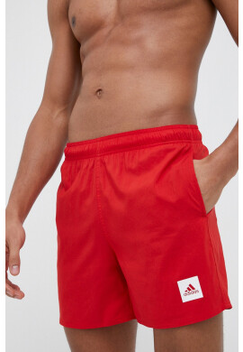 adidas Performance Плувни шорти Solid CLX в червено - Pepit.bg