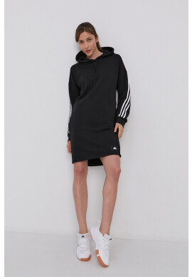adidas Performance Рокля в тъмносиньо къс модел разкроен модел - Pepit.bg