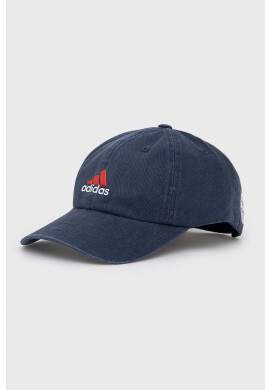 adidas Performance Шапка с козирка в тъмносиньо с десен - Pepit.bg