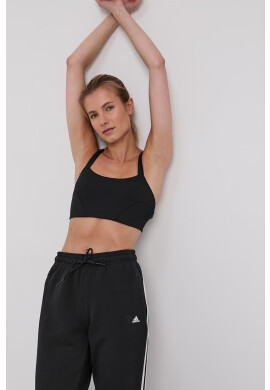 adidas Performance Спортен сутиен GL3472 в черно с десен - Pepit.bg