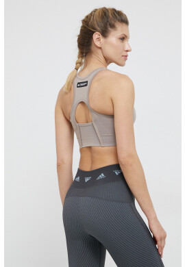adidas Performance Спортен сутиен HE2106 в кафяво с изчистен дизайн - Pepit.bg