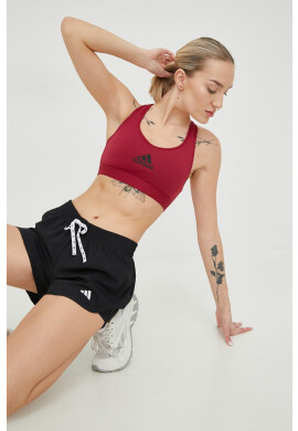 adidas Performance Спортен сутиен Powerreact в бордо с изчистен дизайн - Pepit.bg