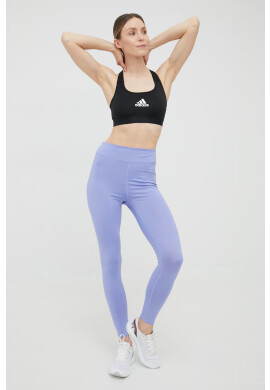 adidas Performance Спортен сутиен Powerreact HE9068 в черно с изчистен дизайн - Pepit.bg