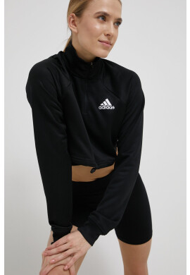 adidas Performance Суичър HA7609 дамски в черно с изчистен дизайн - Pepit.bg