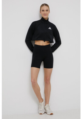 adidas Performance Суичър HA7609 дамски в черно с изчистен дизайн - Pepit.bg