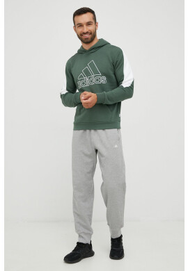 adidas Performance Суичър в зелено с апликация - Pepit.bg