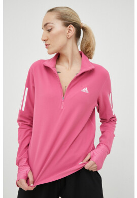 adidas Performance Суичър за джогинг Own the Run в розово с принт - Pepit.bg