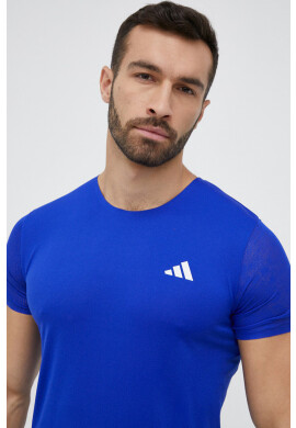 adidas Performance Тениска за бягане Adizero в синьо с принт - Pepit.bg