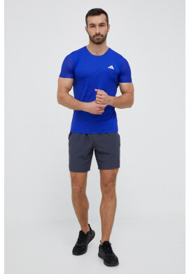 adidas Performance Тениска за бягане Adizero в синьо с принт - Pepit.bg