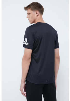 adidas Performance Тениска за бягане Run It HB7470 в черно с принт - Pepit.bg