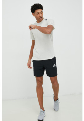 adidas Performance Тениска за трениране Design for Training в бежово с изчистен дизайн - Pepit.bg