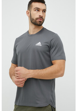 adidas Performance Тениска за трениране Designed for Move в сиво с изчистен дизайн - Pepit.bg