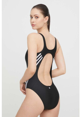 adidas Performance Цял бански 3-Stripes в черно с меки чашки - Pepit.bg