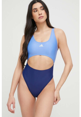 adidas Performance Цял бански Colorblock в синьо с леко подплатена чашка - Pepit.bg