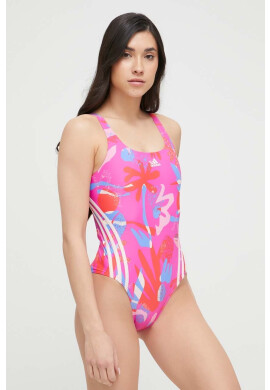 adidas Performance Цял бански Floral в розово с мека чашка - Pepit.bg