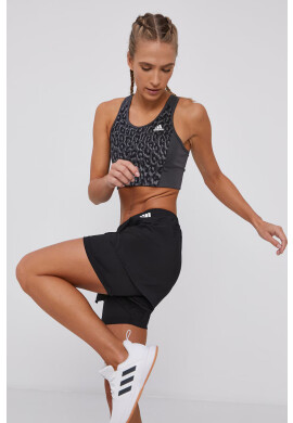 adidas Спортен сутиен в сиво с десен - Pepit.bg
